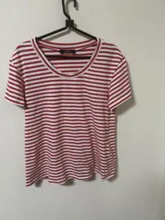 WEEKEND MaxMara 赤と白ストライプ 半袖Tシャツ