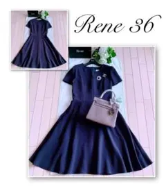 Rene 2018年上品半袖ワンピース36 新品同様 foxey