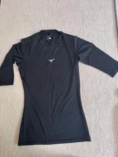Mizuno ブラック 七分袖アンダーシャツ M