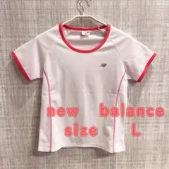new balance 美品 レディース L スポーツＴシャツ ニューバランス