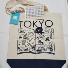 東京トガリ　トートバック　トガリくん　ノラくん　シール　キャラクターグッズ