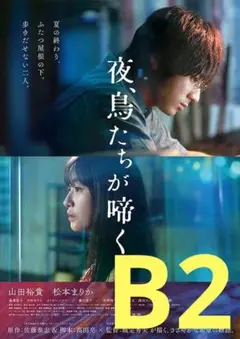【2週限定】 レア 映画 夜、鳥たちが啼く 劇場用B2ポスター 山田裕貴