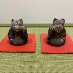 初辰猫　住吉大社授与品 中サイズ　美品　昭和 ねこれくと 招き猫 初辰猫