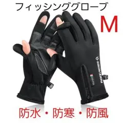 フィッシンググローブ 防寒 防水 防風 撥水 M 釣り アウトドア メンズ