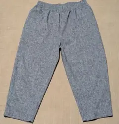 2XL位　 グレー　涼しいグロップド パンツ　七分丈