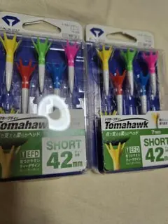 カラフル　トマホーク ショートティー ダイヤ ゴルフ 新品 セット