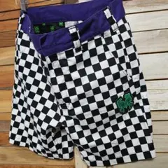 マミモ　マジカルモッシュ　フラッグチェック　ショートパンツ ハーフ ショーツ