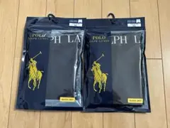 新品　POLO RalphLaurenボクサーパンツLL2枚　黒紺　ワンポイント