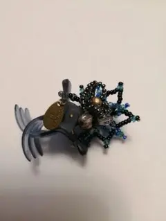 コンプレックスビズ デザートクリップ ネイビー 紺 ビーズ