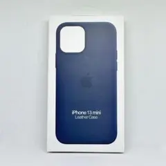 新品-純正互換品iPhone13miniレザーケース-バルチックブルー053