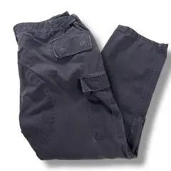 90s プロッパー カーゴパンツ XL ブラック フェード リップストップ 古着