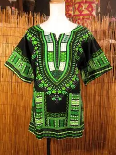 送料込み⑩新品＊男女兼用＊小さめサイズ＊アフリカン＊ダシキ＊ＤＡＳＨＩＫＩ＊Ｓ