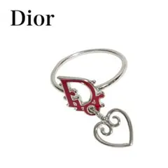 Dior ディオール ハート ロゴリング 赤