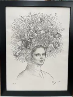 芝田米三、【春夏秋冬・願　平和】、希少な画集画、新品高級額 芝田米三、【春夏秋冬・願 平和】、希少な画集画、新品高級額