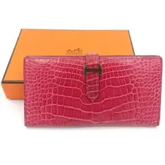 HERMES エルメス ベアン スフレ アリゲーター 長財布