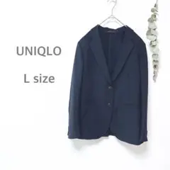 UNIQLO ユニクロ　感動ジャケット　テーラードジャケット　ネイビー　L
