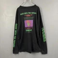 Carhartt L/S Gaze Tee 両面/ロゴ/プリント ロンT 黒 M