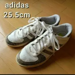 ◆adidas◆アディダスNEO 白×パイソン柄スニーカー25.5㎝蛇柄