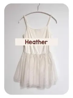 【Heather】ヘザー　未使用美品　裾レースインナー　キャミ　フリーサイズ