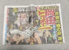 阪神タイガース 優勝　デイリースポーツ新聞　2023.11.6