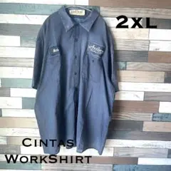 Cintas ワークシャツ 2XL ダークグレー