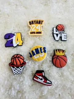 NBA バスケットボール ピンバッジ 7個セット　クロックスチャーム