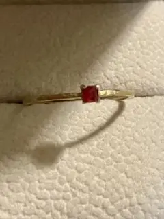K10＊かわいいレッドベリルリングです