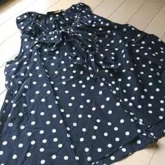 SACRA ドット　ノースリーブ