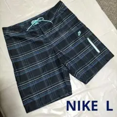 NIKE ナイキ チェック柄スイムウェア ショートパンツとしても活用可