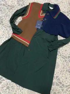 未使用品 kolor 21aw カラー クレイジーパターンニット ナイロンコート