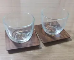 グラス 昭和レトロ コップ 冷茶グラス  アヤメ柄