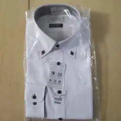 LES MUES ノンアイロン スーパーストレッチ 白シャツ M