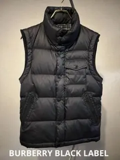 BURBERRY BLACK LABEL ダウンベスト M ブラック