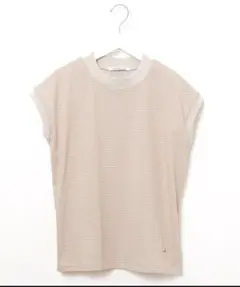 CROCODILE CODE ストライプ ノースリーブTシャツ