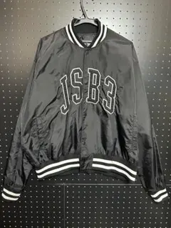【美品】JSB3 ナイロン スタジアムジャケット ブラック