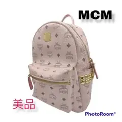 MCM エムシーエム ヴィセトス レザー PVC サイドスタッズ リュックサック