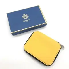 【新品!】MOREAU PARIS ラウンドジップ ブルスキン 二つ折り財布