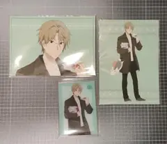 夏目友人帳 冬の装いver．ブロマイド、アクリルカード、３点セット★名取周一