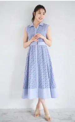 完全完売トッコクローゼットレースノースリーブワンピース