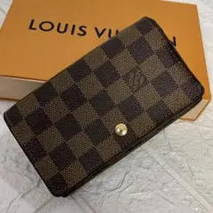 ルイヴィトン ダミエ ポルトフォイユ トレゾールL字ファスナー