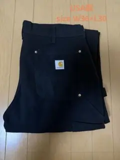 カーハート Carhartt ダブルニー パンツ ブラック 黒w36 USA製