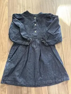 【美品】アプレレクール まいにちワンピース デニム　110