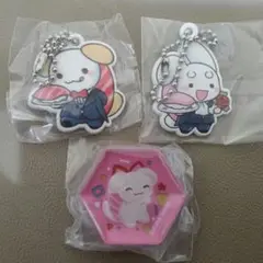 くら寿司　ビッくらポン　3点　箸置き　ラバーアクセサリー　すしペット