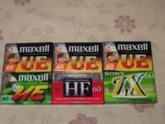 未開封デッドストック★カセットテープ★maxell★SONY★レア★6本★60分