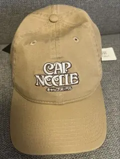 新品未使用品⭐︎CAP NEGLIE ベージュ 刺繍ロゴ キャップ