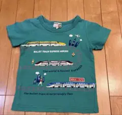 新幹線Tシャツ　グリーン　サイズ104
