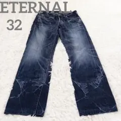 エターナル　ETERNAL 備中倉敷工房　ビンテージデニム　片耳　W32 日本製