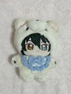 いつぬい ぬい ちびぐるみ ぬい服 スタイ ブルー×ホワイト