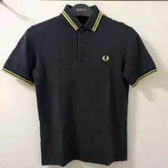 Fred Perry M12 ポロシャツ 36　ブラック　イングランド製　金