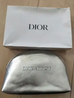 【新品】Dior ディオール シルバー ポーチ ノベルティ